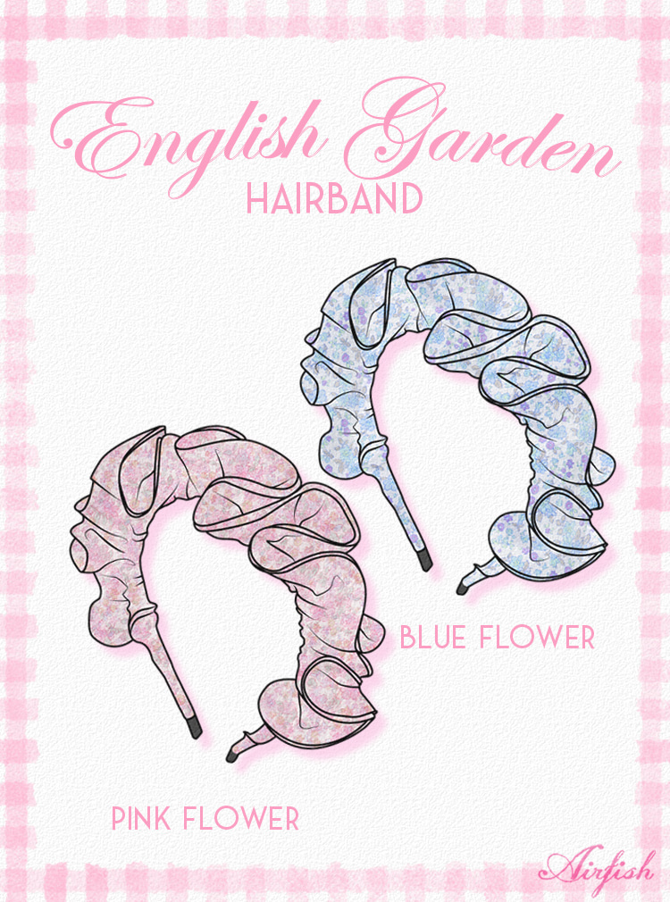 English Summer Garden Hair Band_2Colors