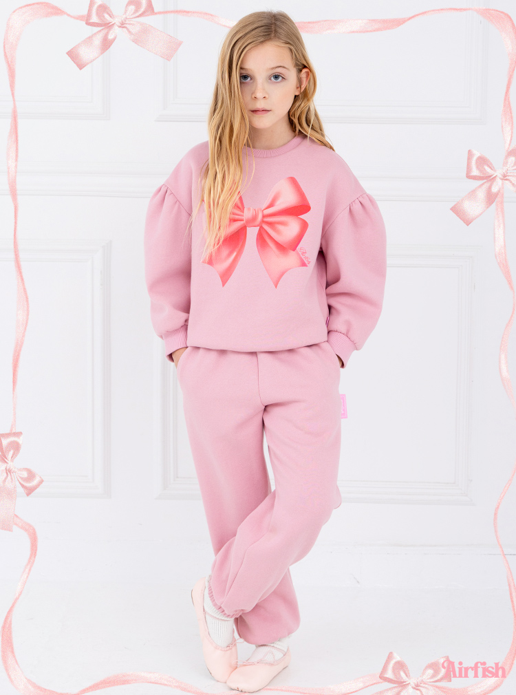 Ballerina Sweatshirt Sets_Pink (기모) 발레리나 스웻 상하세트