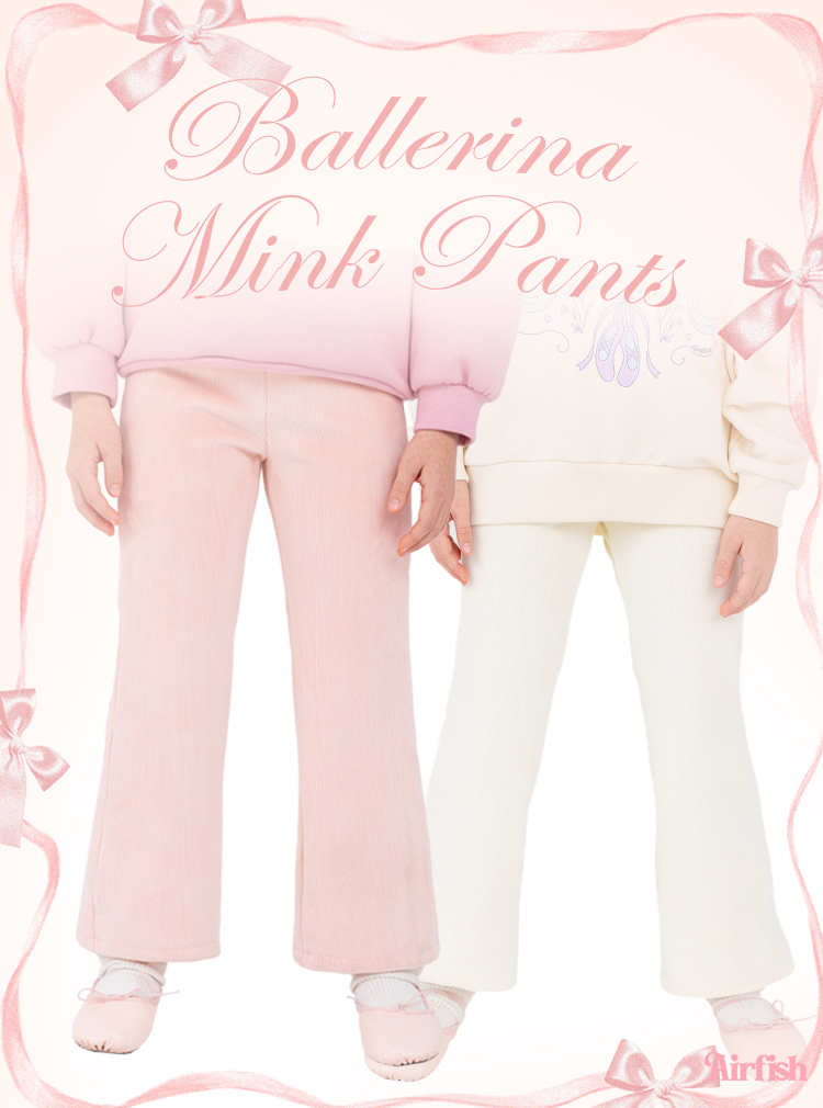 Ballerina Mink Pants_Ivory, Pink 밍크기모팬츠