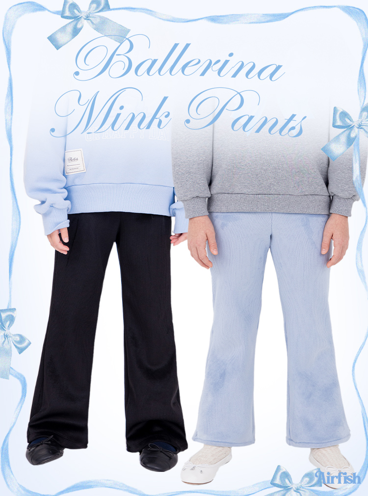 Ballerina Mink Pants_Blue , Black 밍크기모팬츠