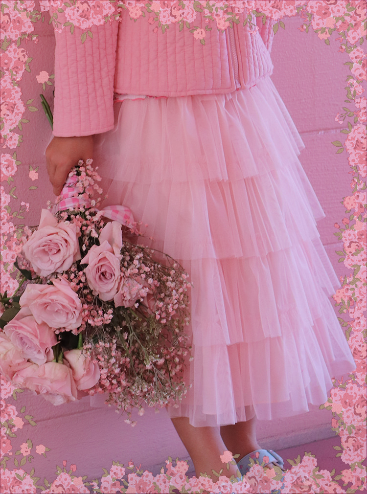 Sha Sha Sha Skirt [Pink]