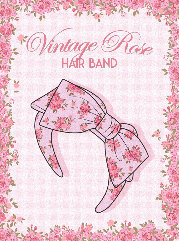 Vintage Rose Hairband