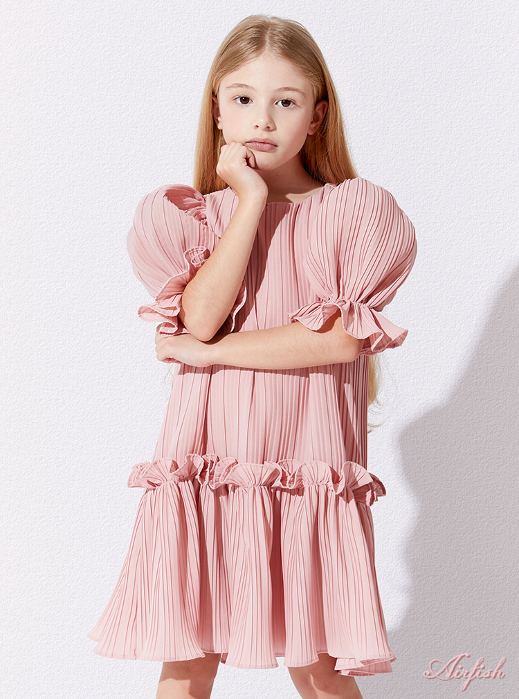 Candy Pleats Dress_Pink