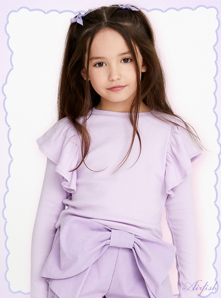 Everyday Ruffle Top_Lavender
