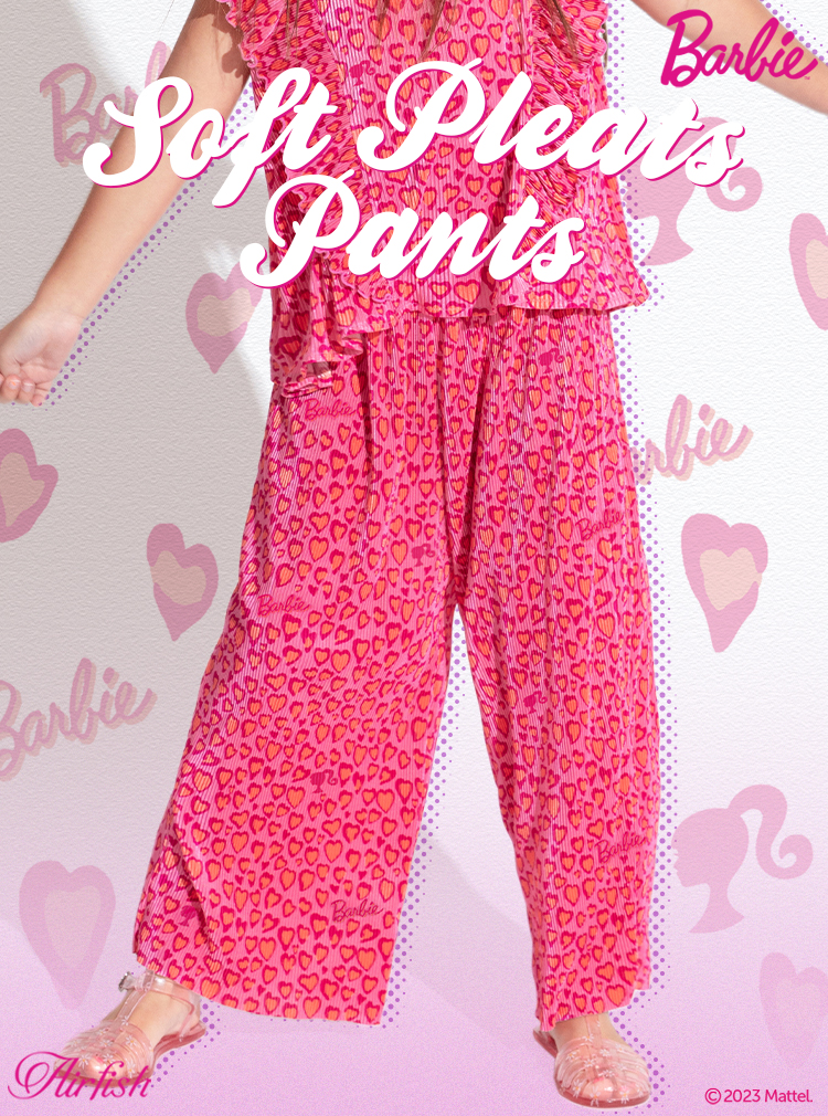 Barbie Heart Leopard Soft Pleats_Pants
