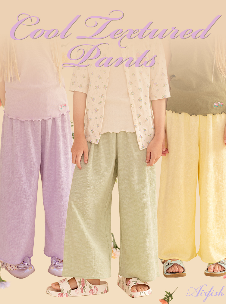 Cool Textured Pants_3Colors