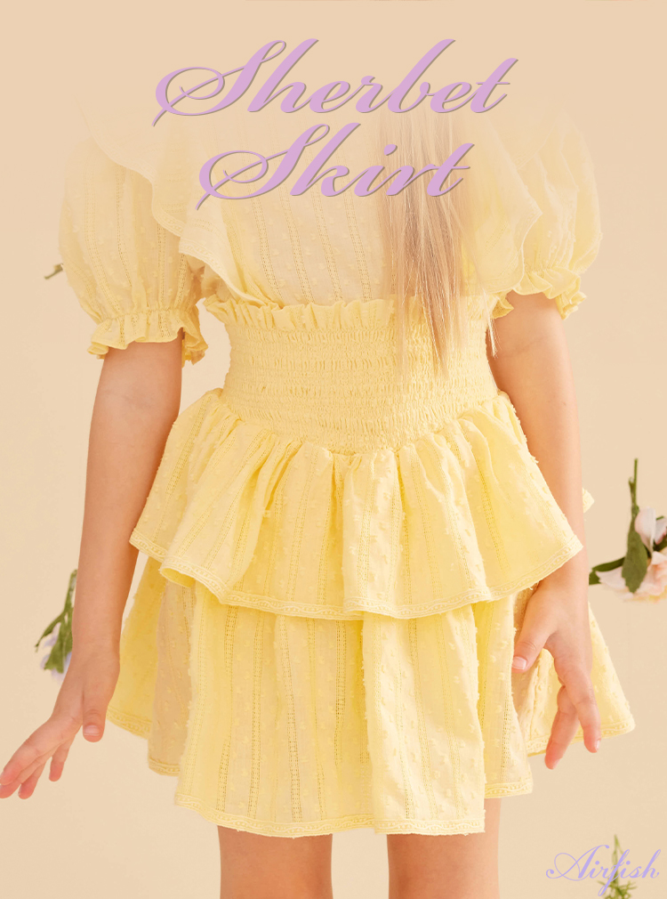 Sherbet Skirt_Lemon (스커트만)