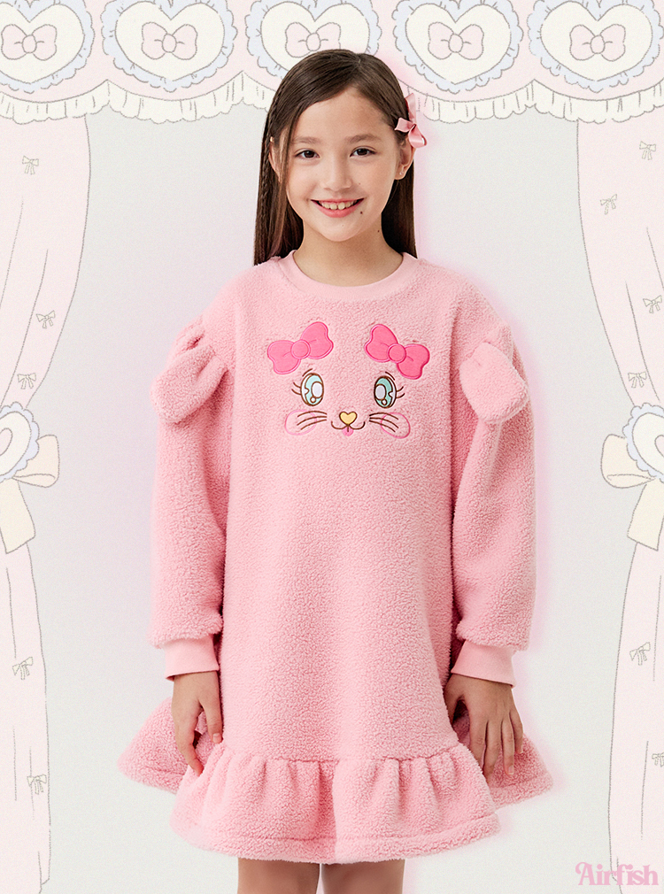 Fluffy Rabbit Dress_Pink
